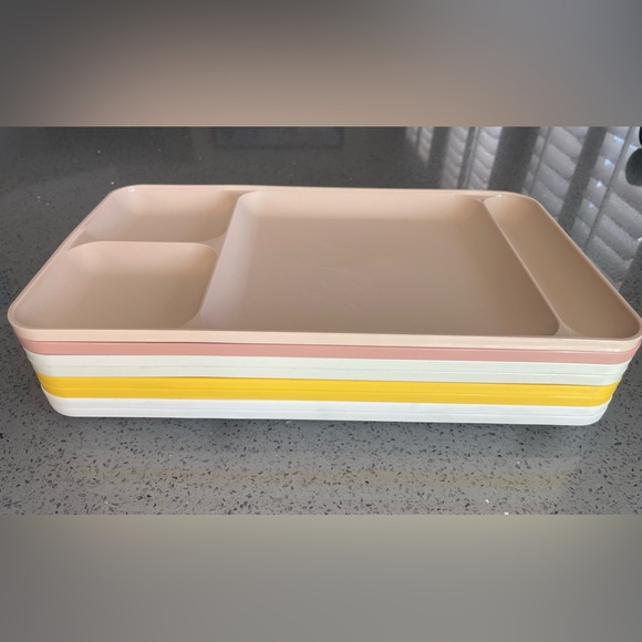 Tupperware Other - (8) Vintage Tupperware Slotted Food Lunch Dinner Trays